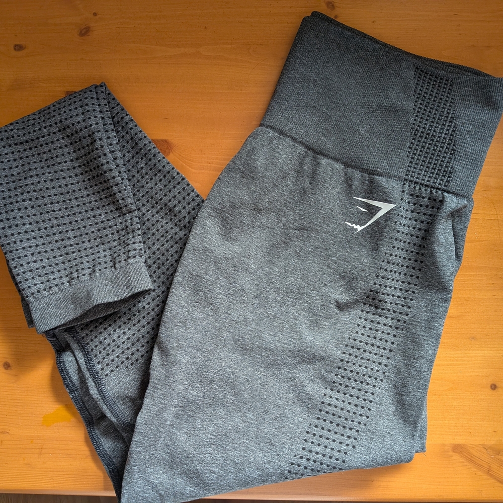 Gymshark Seamless High-Waist Leggings - Charcoal Gray